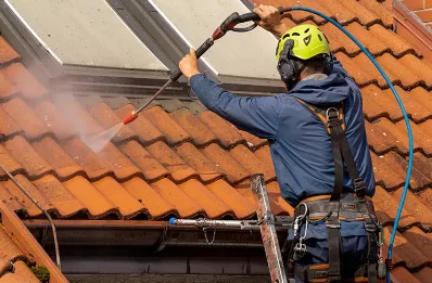 Démoussage et hydrofuge de toiture à Tramain